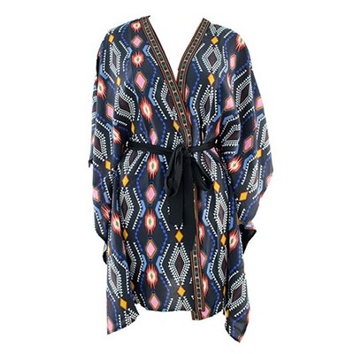 

Женский купальник Desigual Shama, накидка, черный мульти, средний размер, Black multi