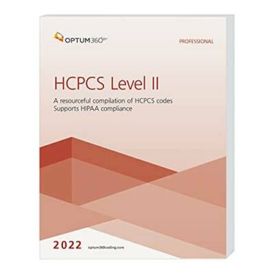 HCPCS Level II Professional 2022 - Paperback By OPTUM360 - GOOD