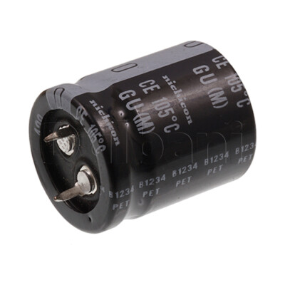 Condensateur électrolytique Nichicon 100V 1500µF - Snap-in 22x35mm, 85°C - D'origine Japon, Neuf