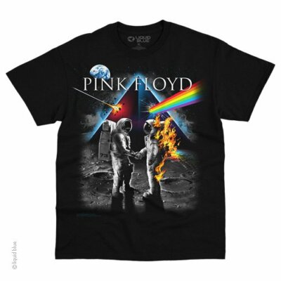 PINK FLOYD-BRIGHT SIDE OF THE MOON-T-SHIRT S-M-L-XL-2X SPACEMAN,Fire GILMOUR