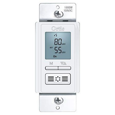 New Generation Humidity Sensor Switch Ortis in-Wall Bathroom Fan Automated Co...