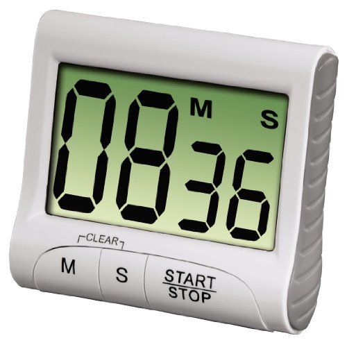 Leuke timer voor kinderen, cartoon dier countdown timer digitale kooktimer met countdown flash alarm draagbare wekker voor koken bakken sport spel (paarse koe