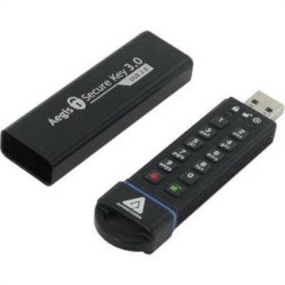 Apricorn 120GB Aegis Secure Key FIPS 140-2 Level 3 Validated 256-bit Encryption