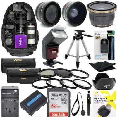 SONY ALPHA A6300 PRO HD 32GB KIT LENSES-FLASH-BACKPACK-60'' TRIPOD-FILTERS 40.5MM
