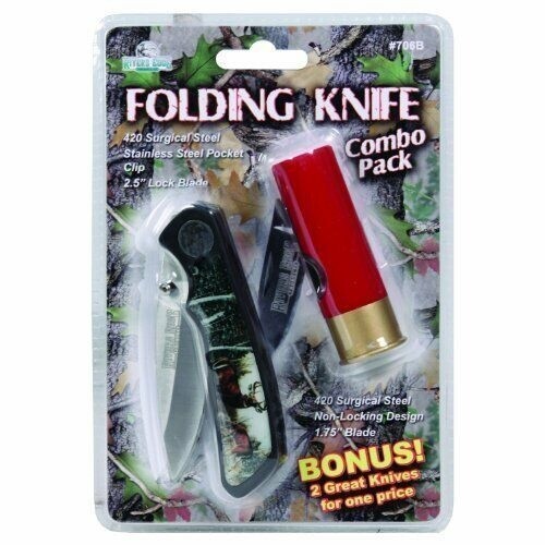 Rivers Edge Folding Knife Set Shotgun Shell Knife