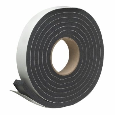 Frost King R512H Sponge Rubber Foam Tape, 1/2'' W, 5/16'' T, 10' L, Black
