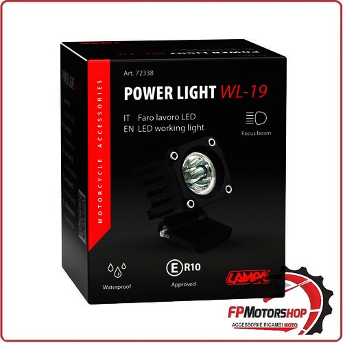WL19 FARO AUSILIARIO A 1 LED 9/32V LUCE FOCALIZZATA BIANCO PER CAMION MOTO