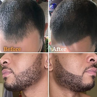 Beard Pen Filler - DARK BROWN - Barber Styling Pencil with Brush - Waterproof...