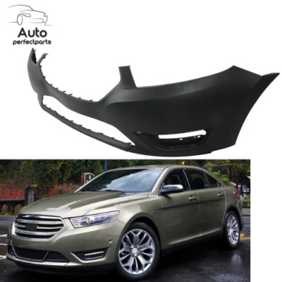 Front Bumper Cover For 2013-18 2019 Ford Taurus Plastic Primed Black FO1000666C