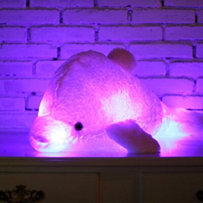 Zinsale 7 Cambi di Colore LED Lighten Giocattolo farcito con i Delfini