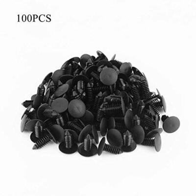 100pcs Auto Body Clips Car Door Trim 7.5mm Hole Retainer Plastic Push 