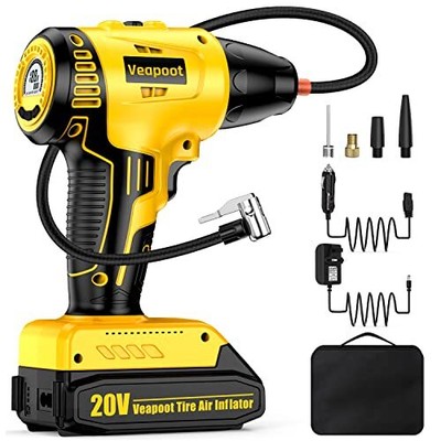 Tire Inflator Portable Air Compressor, Air Pump for Car Tires, 20V