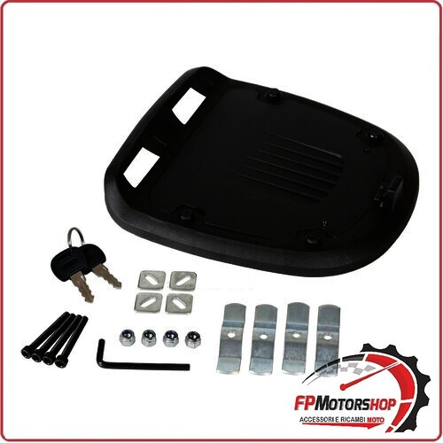 90417 T-BOX 31 LITRI BAULETTO PORTAPACCHI PORTAOGGETTI UNIVERSALE PER MOTO NERO