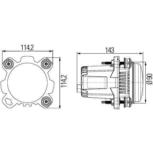 HELLA 1ML 012 488-131 LED Scheinwerfereinsatz, Hauptscheinwerfer, links rechts