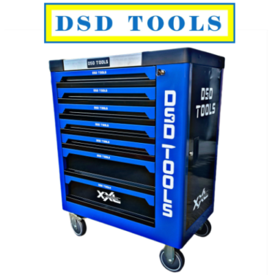 Tool Chest Box Trolley Cabinet With Tools Steel Top Workshop