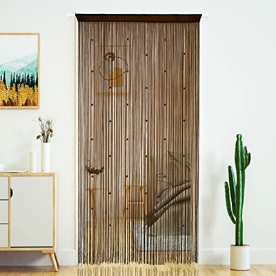 YaoYue Beaded Curtain Door String Curtains for Doorway Tassels Beads Hanging ...