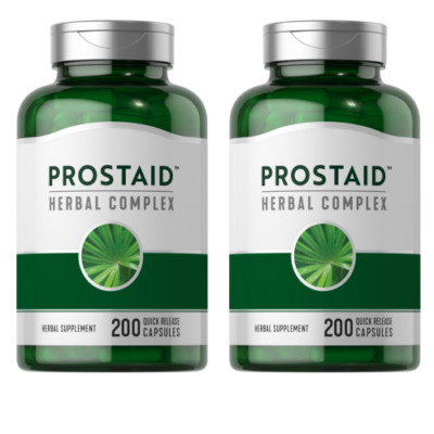 Prostate Aid Support Herbal Complex Saw Palmetto Pygeum 2X200Caps