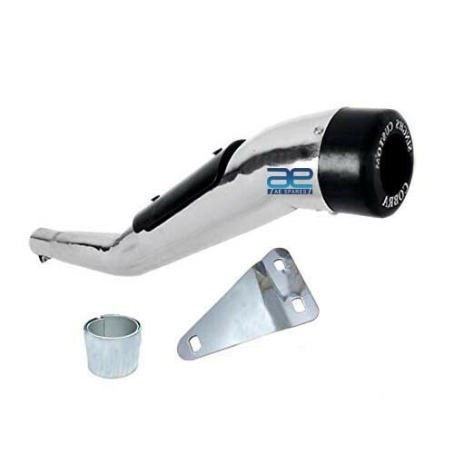 Bazooka Bend Cobra Exhaust Silencer Glasswool for Royal Enfield Classic 350 