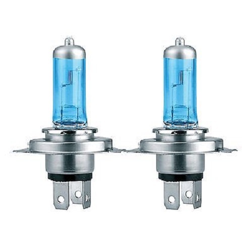 Coppia Lampadine Lampade Auto Moto Xenon Xeno H4 12V 60/55W 5500k SuperWhite hsb