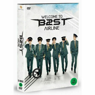 Beast Welcome to Beast Airline 3 DVDs 52p Photo Book Sticker K-POP Live Concert