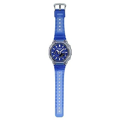 Pre-owned Casio G-shock Analog-digital Blue Dial Men Ga-2100hc-2adr (g1116)