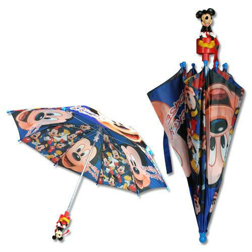 Umbrella 26" Disney Mickey Mouse 3D Handle Blue Boy NEW