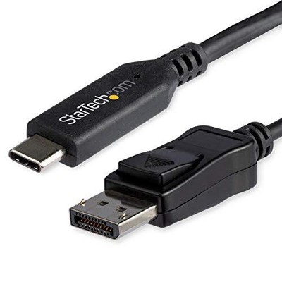 StarTech.com 3.3ft/1m USB C to DisplayPort 1.4 Cable Adapter - 8K/5K/4K USB Type