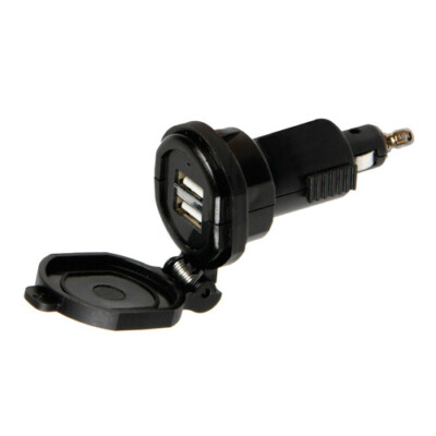 Din-Tech, Universal-Batterieladegerät 2 USB-Ports Fast Charge 2700 mA 12/32V