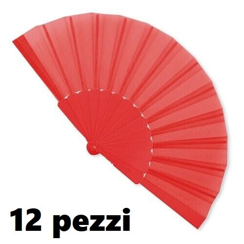 Set 12 Pezzi Ventaglio Ventagli Rossi Matrimonio Caldo Estate idea