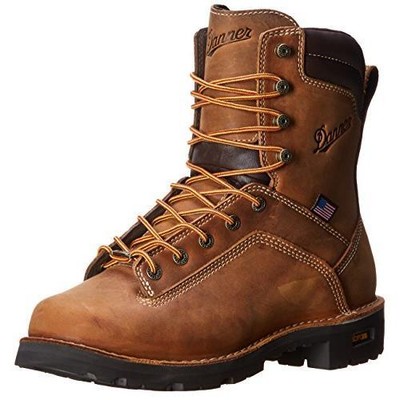 Pre-owned Danner Men's Quarry Usa 8" Distressed Brown Work Boot, Brown