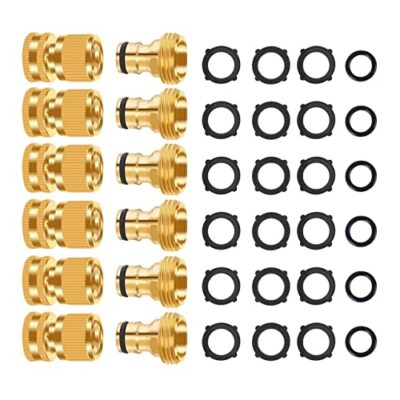 Quick Connector, No-leak 3/4 In Ght Thread Fitting Water Hose