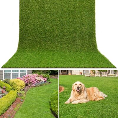 AYOHA 4 FT x 6 FT Artificial Grass, Synthetic Realistic Fake Turf Grass Thick 