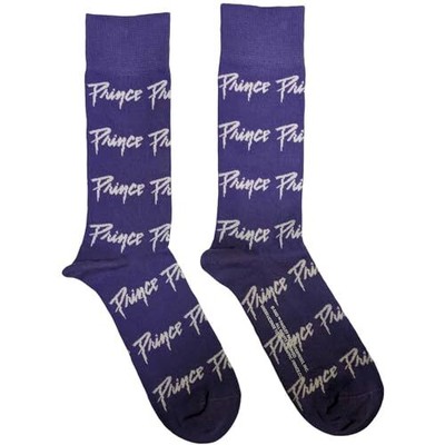 Rock Off Prince 'Logo Repeat' (Purple) Socks, Purple, One Size (UK 7-11)