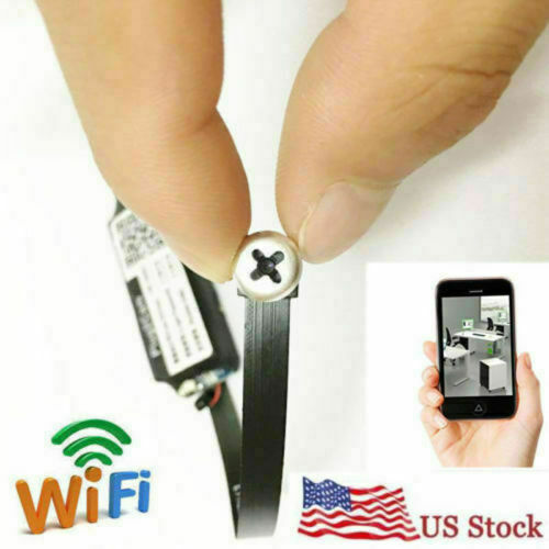 1080P HD Wireless Mini WIFI screw Hidden Nanny Spy DIY Camera Pinhole DVR cam