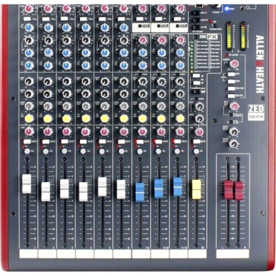 Allen and Heath ZED-12FX 12-Channel Mixer with USB & Effects (MINT)