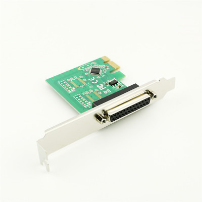 Parallel Port DB25 LPT Printer to PCI-E Express Card Converter Adapter Win7 10
