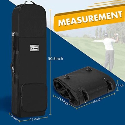 Hard Case Golf Travel Bag with Wheels Heavy Duty Oxford Wear-Resistant Golf Club