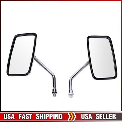 Motorcycle Mirrors Chrome For Honda Kawasaki Shadow Sabre 1100 Vulcan 500 VT600C
