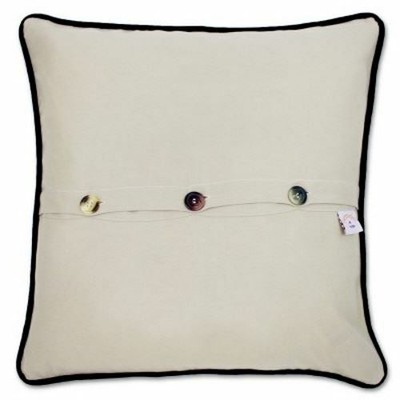 Ski Vail Hand-Embroidered Pillow