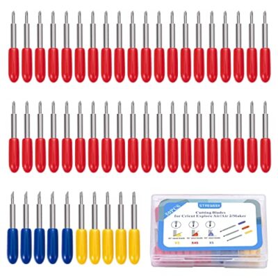 50PCS Fine Point Blades, Cutting Blades for Cricut Maker 3/ Explore Air 2/Air .
