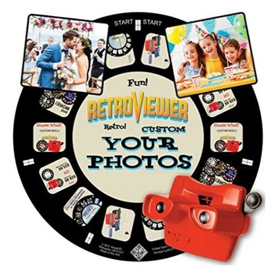 Image3D Custom Viewfinder Reel Plus Red RetroViewer, Custom Gift For Any Age