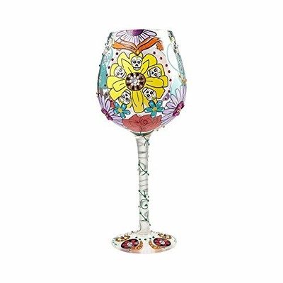 Enesco Lolita Big Wine Glass Sugar Skulls 45544942751 Ebay