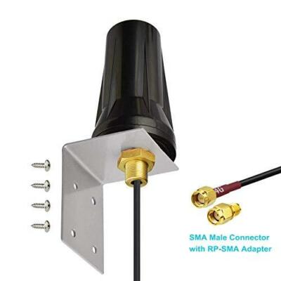 Bingfu 4G LTE Outdoor Wall Mount Waterproof Antenna 5dBi SMA Male Antenna for