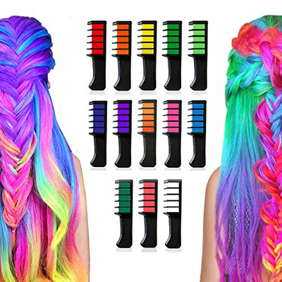 13 Colors Temporary Hair Chalk Set Byhoo Hair Chalks Combs For
