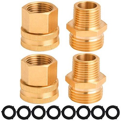 Adapter 3/4 Inch Ght To 1/2 Inch Npt Double Male And Female Brass...