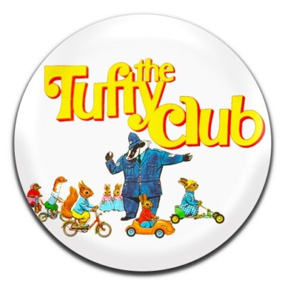 Tufty Club Kids Retro Road Safety Novelty 25mm / 1 Inch D Pin Button Badge