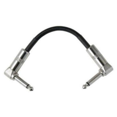 Strukture 6'' patch cable Right angle ends, Black Woven