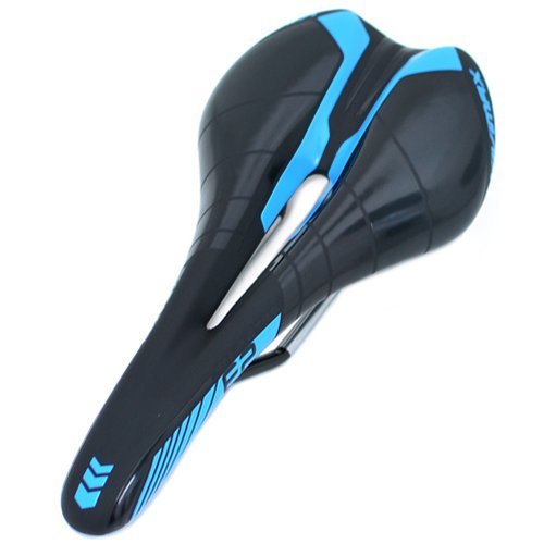 VIVIMAX Emirates Road Bike Bicycle Saddle Seat Black x Blue