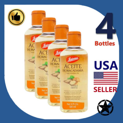 4 Bottles Jaloma Macadamia Oil 120ml