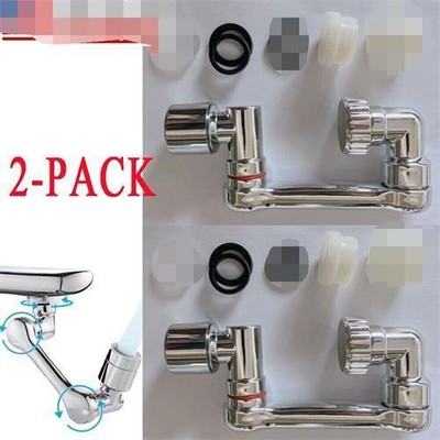 2 PACK Extension ABS Faucet Aerator Universal 1080&deg; Swivel Robotic Arm Swivel US